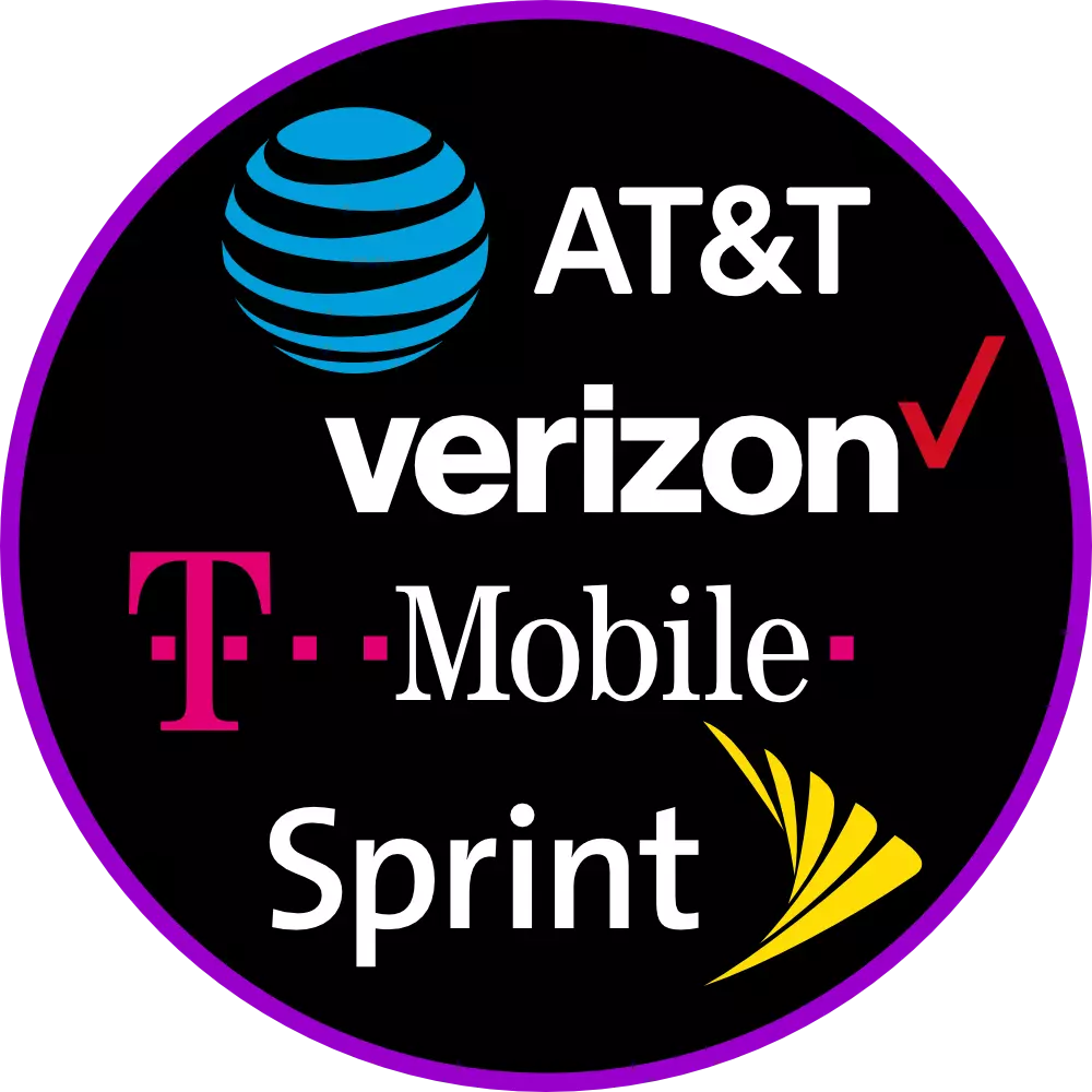 operadoras at&t, t-Mobile, verizon, Sprint