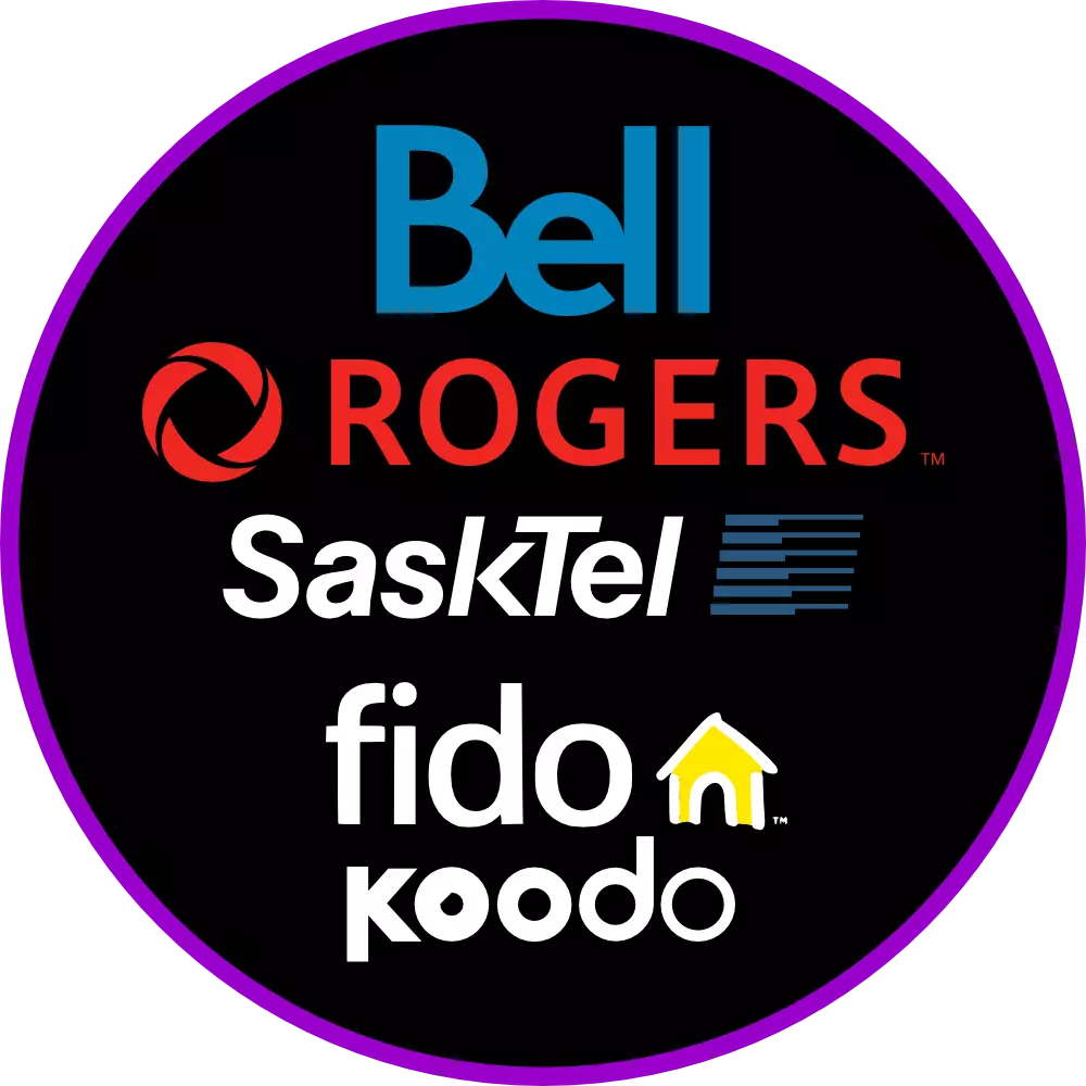 operadoras bell, rogers, sasktel, fido koodo